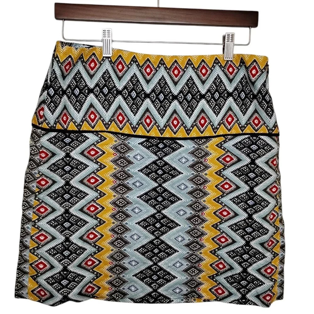 Loft Graphic Print Skirt, Size 6